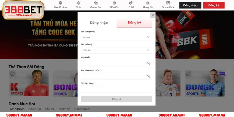 Anh em điền đúng định dạng thông tin trong biểu mẫu yêu cầu