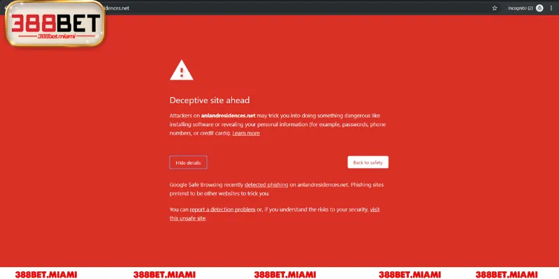 Chức năng bảo mật của trình duyệt làm ảnh hưởng khả năng truy cập